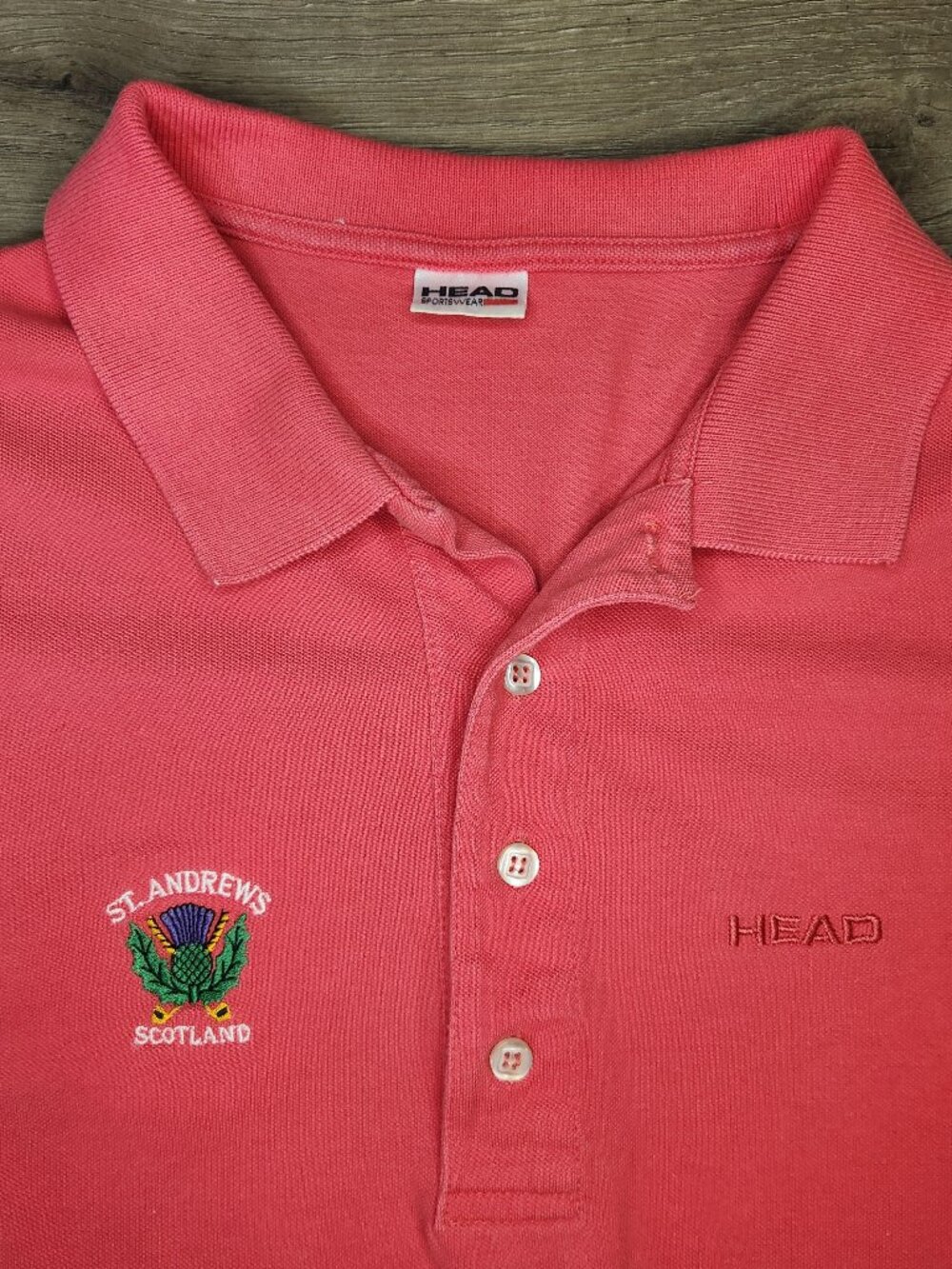 Head Sportsware Vintage St. Andrews Golf Course Polo Mens XL